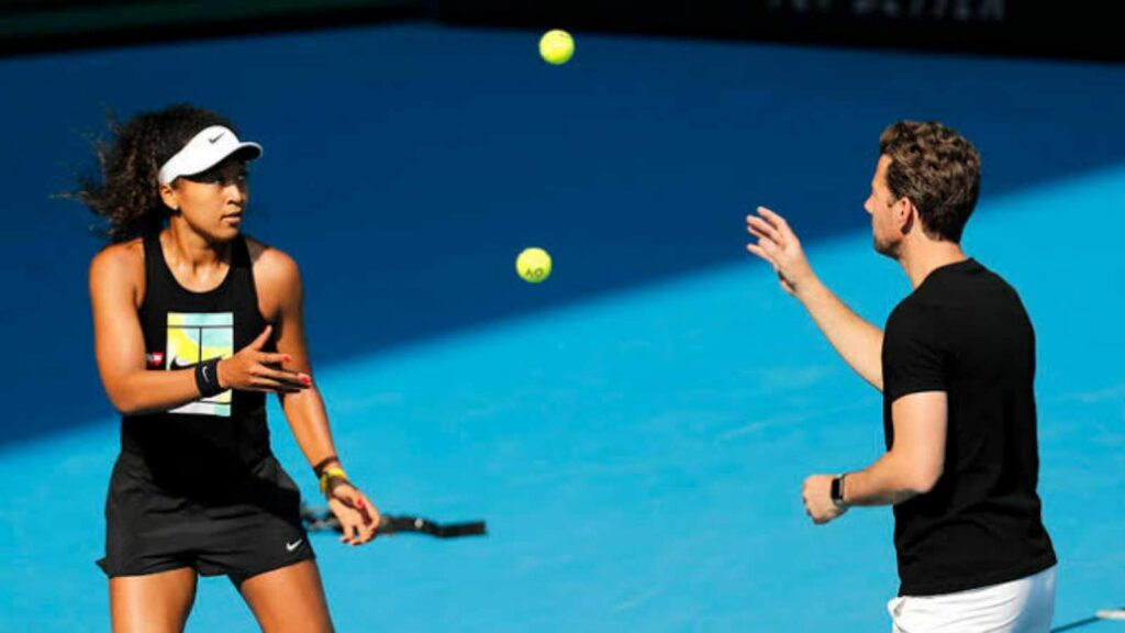 Wim fissette with Naomi Osaka