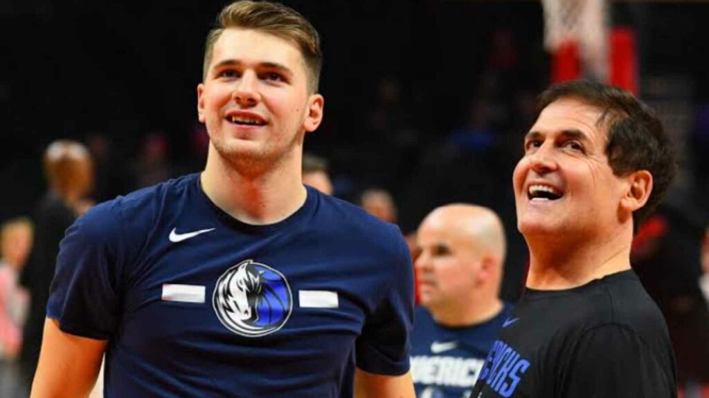 Luka Doncic and Mark Cuban