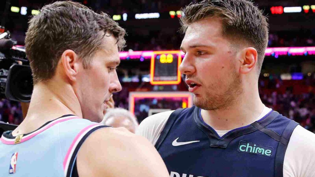 Luka Doncic and Goran Dragic