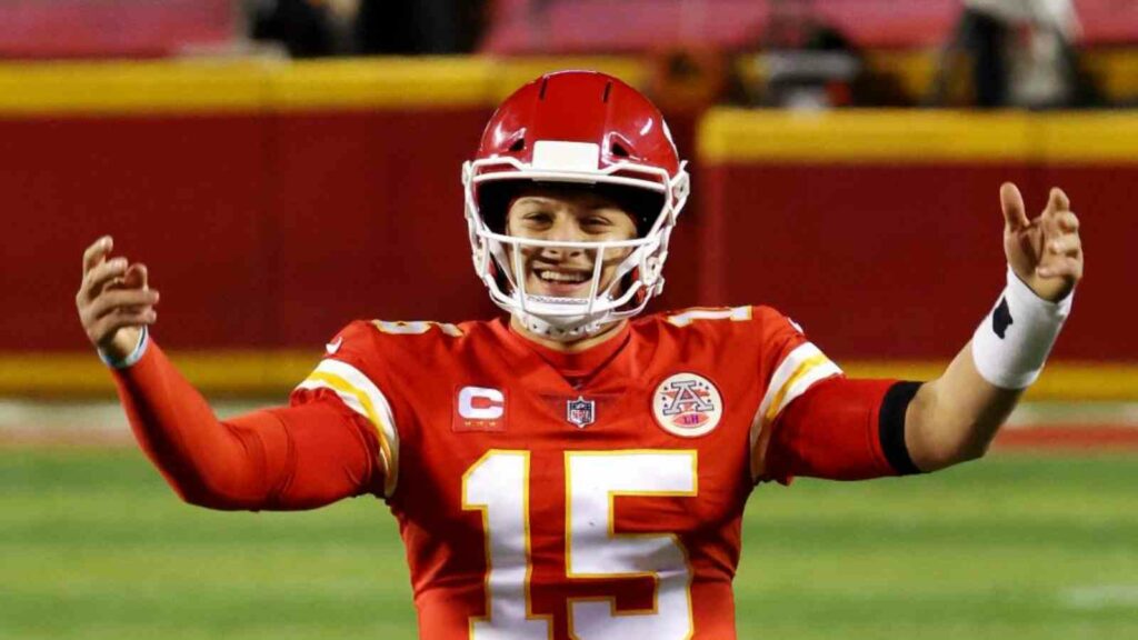 Patrick Mahomes with the Chiefs