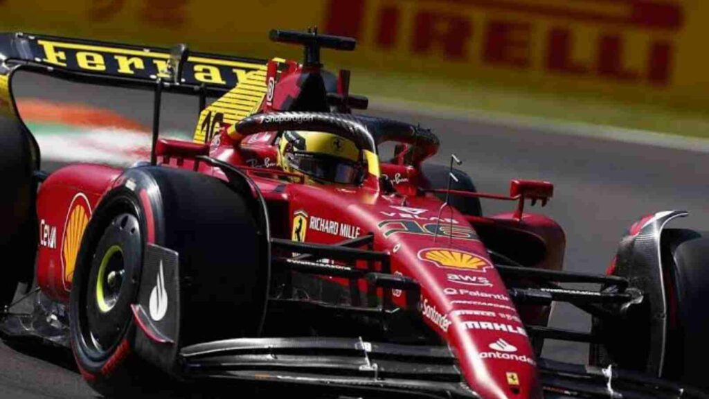 Charles Leclerc at the Italian GP