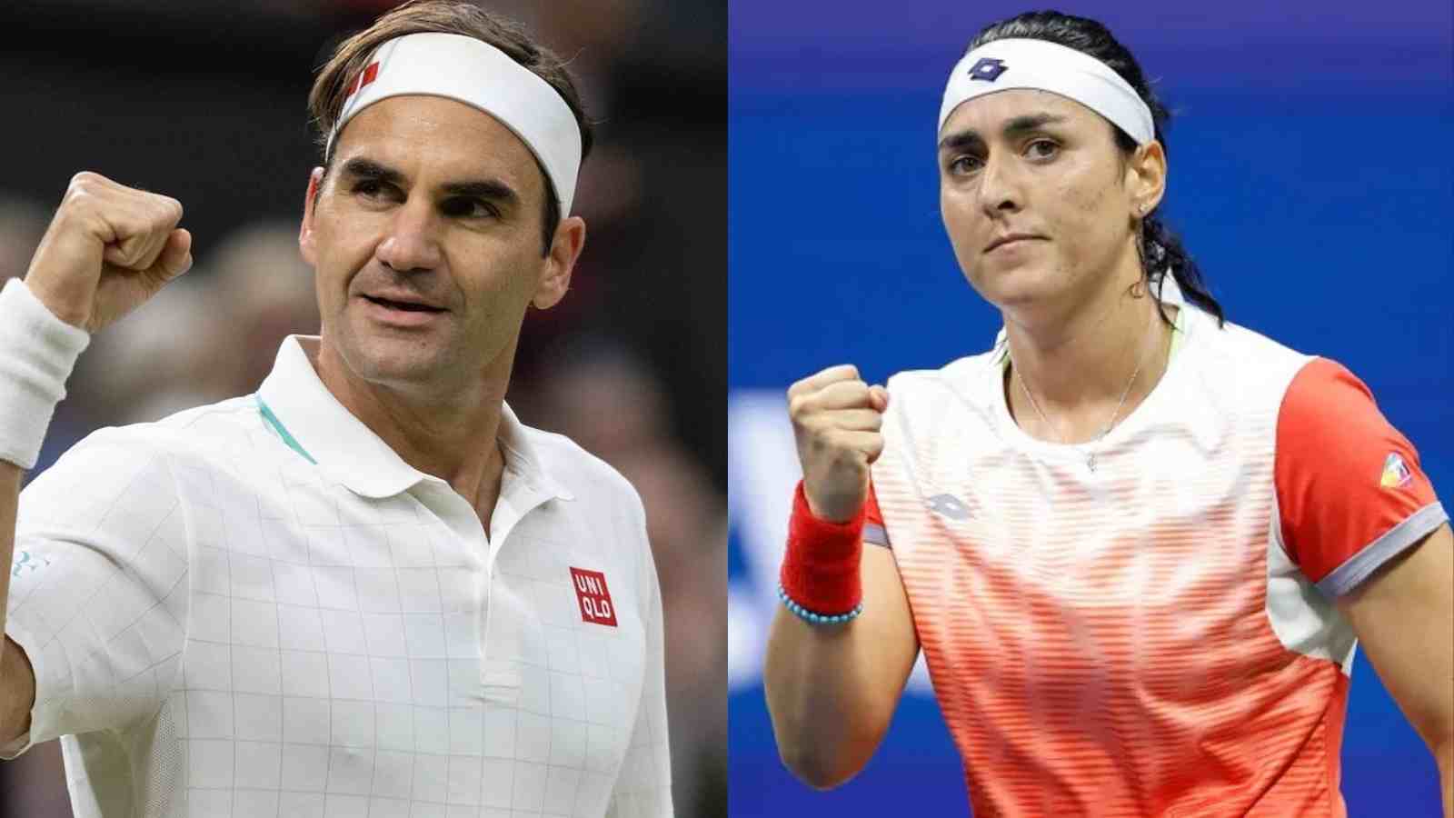 Roger Federer and Ons Jabeur