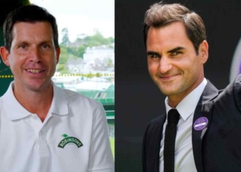 Tim Henman and Roger Federer