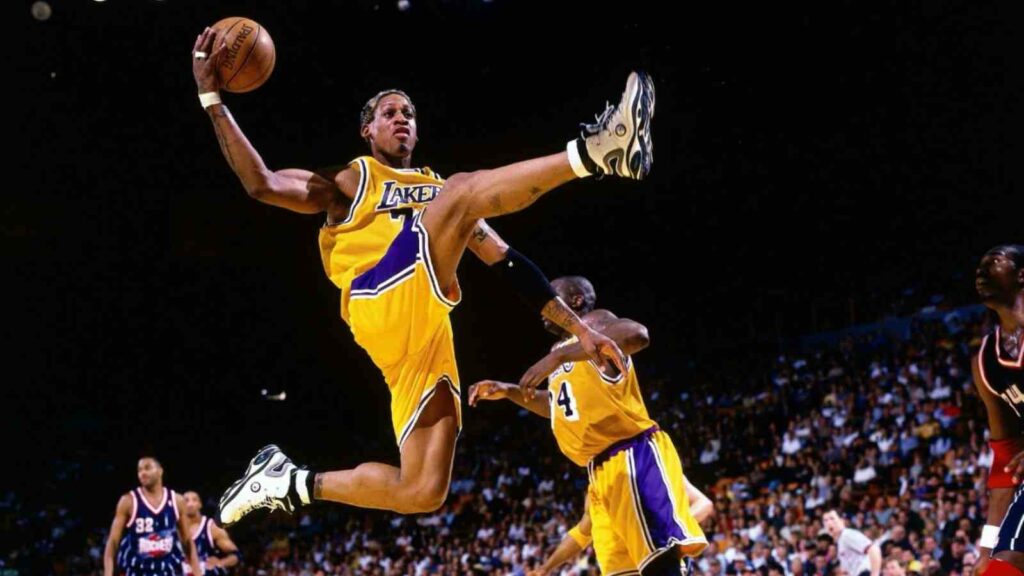 Dennis Rodman with the Lakers