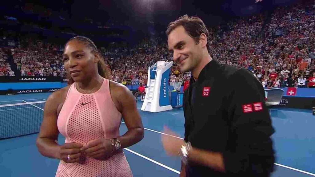 Serena Williams and Roger Federer