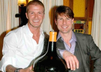 David Beckham and Tom Cruise