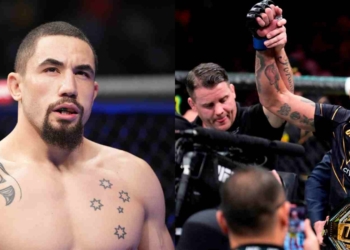 Robert Whittaker (L), Alex Pereira (R)