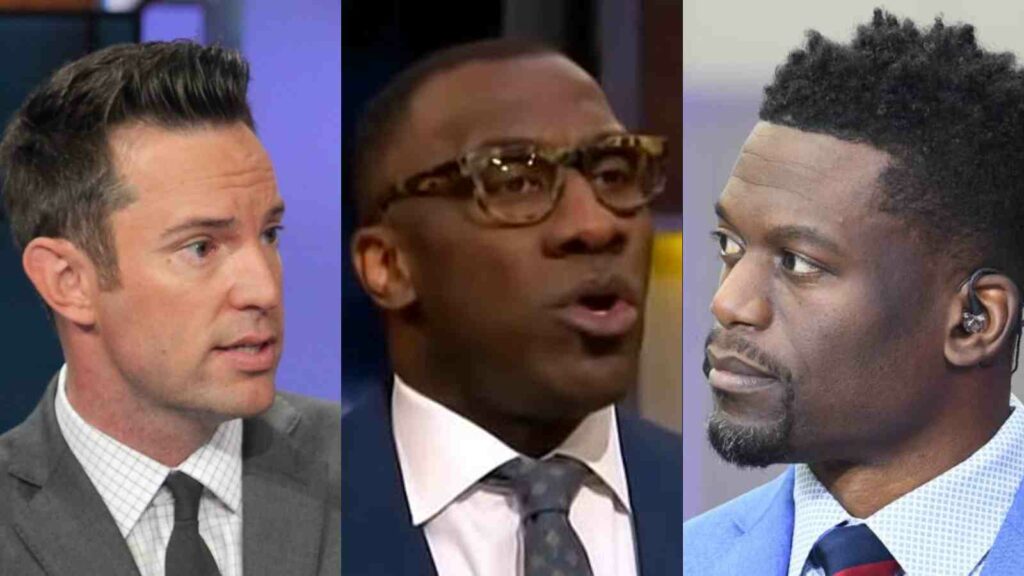 Shannon Sharpe was not a fan of Peter Burns' joke directed at Benjamin Watson's wife