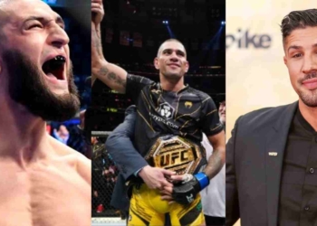 Khamzat Chimaev, Alex Pereira and Brendan Schaub [Image Courtesy - talkSPORT (L), New York Post (C) and OK Magazine (R)