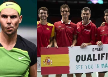 Rafael Nadal and Spanish Davis Cup Team
