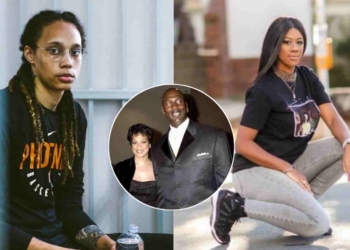 Brittney Griner, Juanita Vanoy, Michael Jordan and Jasmine Jordan
