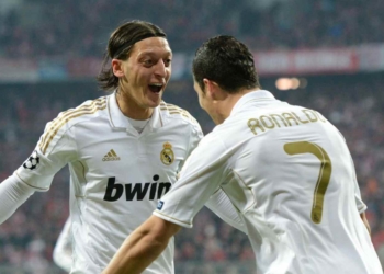 Cristiano Ronaldo and Mesut Ozil at Real Madrid
