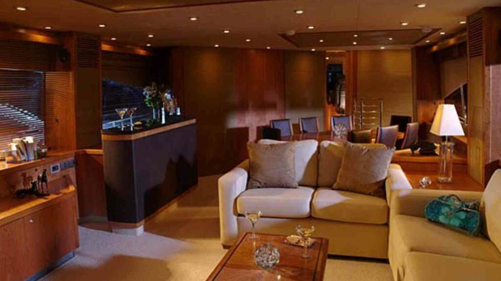 Inside Lewis Hamilton's Sunseeker 90 yacht