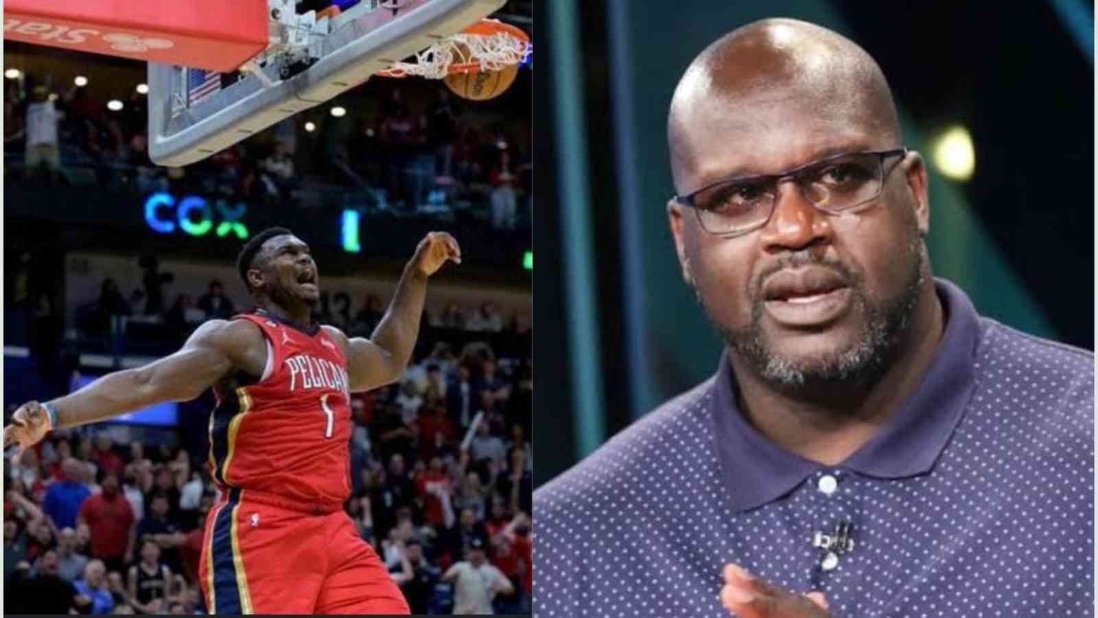 “He’s probably more explosive than….” Shaquille O’Neal applauds Zion ...