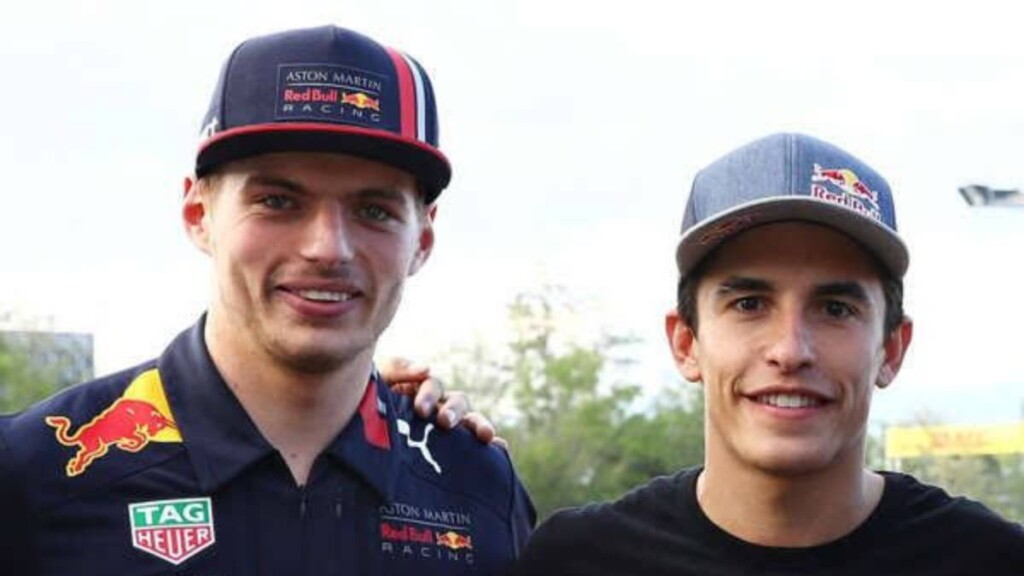 Max Verstappen and Marc Marquez