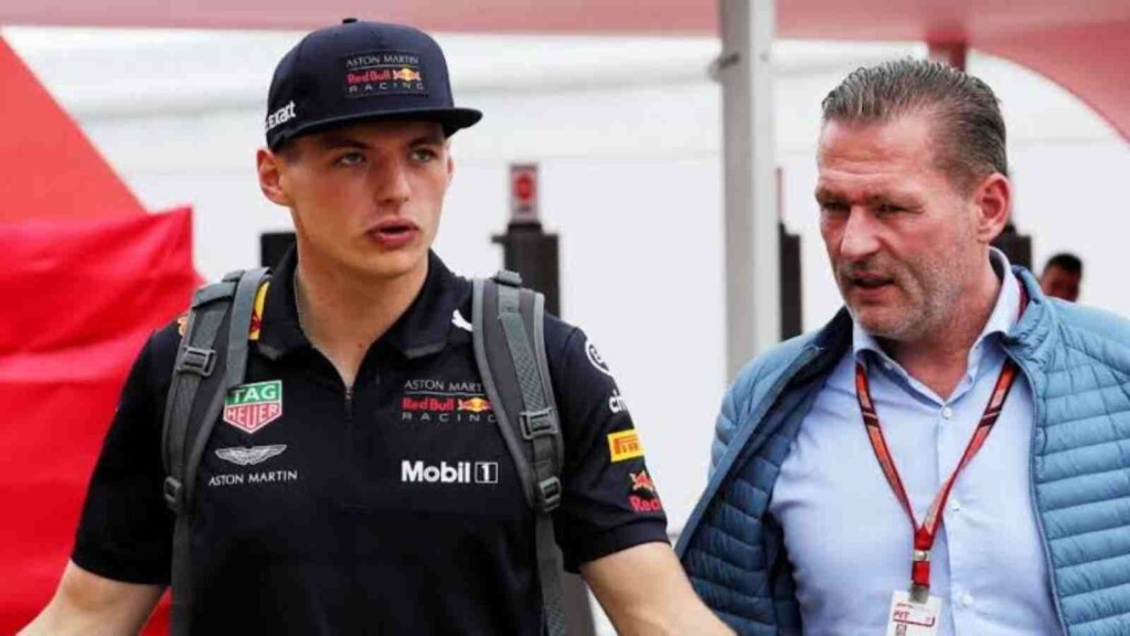 Max Verstappen with father Jos Verstappen