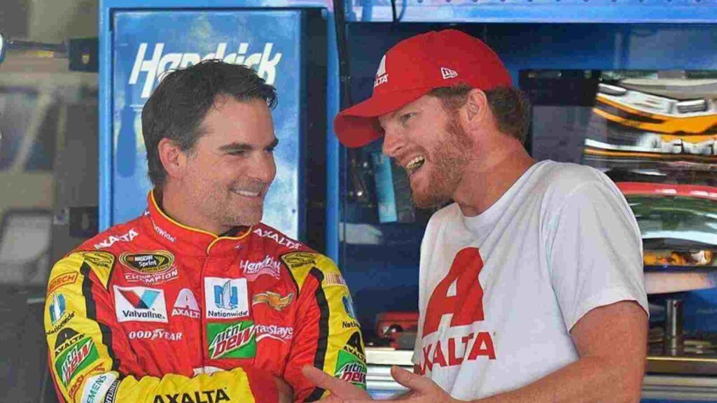 Jeff Gordan and Dale Earnhardt Jr.