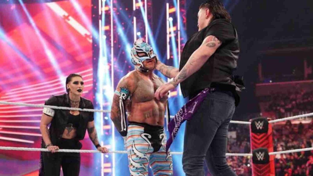 Dominik Mysterio slaps Rey Mysterio on October 10th edition of RAW (Image Credits- WWE)