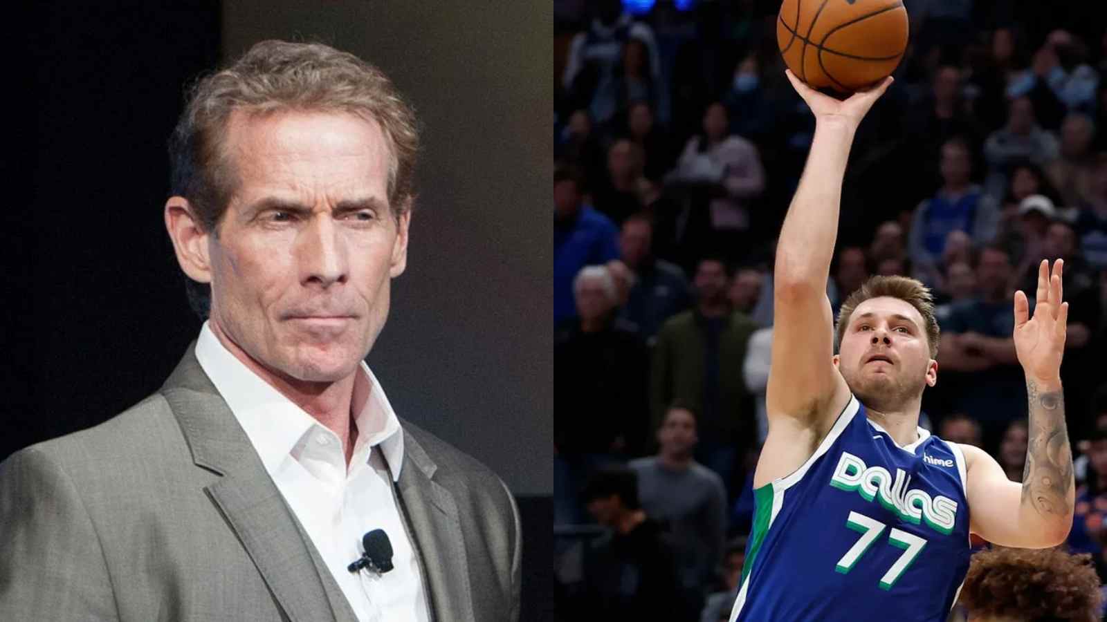 “I’ll go to an 8 on the impressive scale.” Skip Bayless rates Luka Doncic’s 60 points triple-double against the New York Knicks