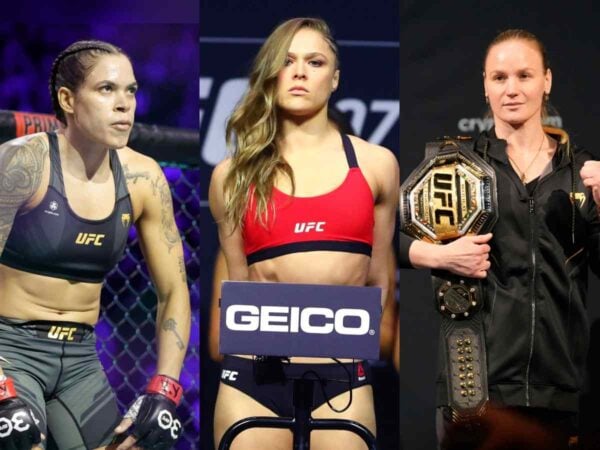 Amanda Nunes, Ronda Rousey and Valentina Shevchenko are among the Top 10 female UFC fighters