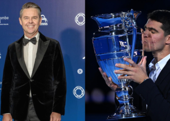 Todd Woodbridge and Carlos Alcaraz