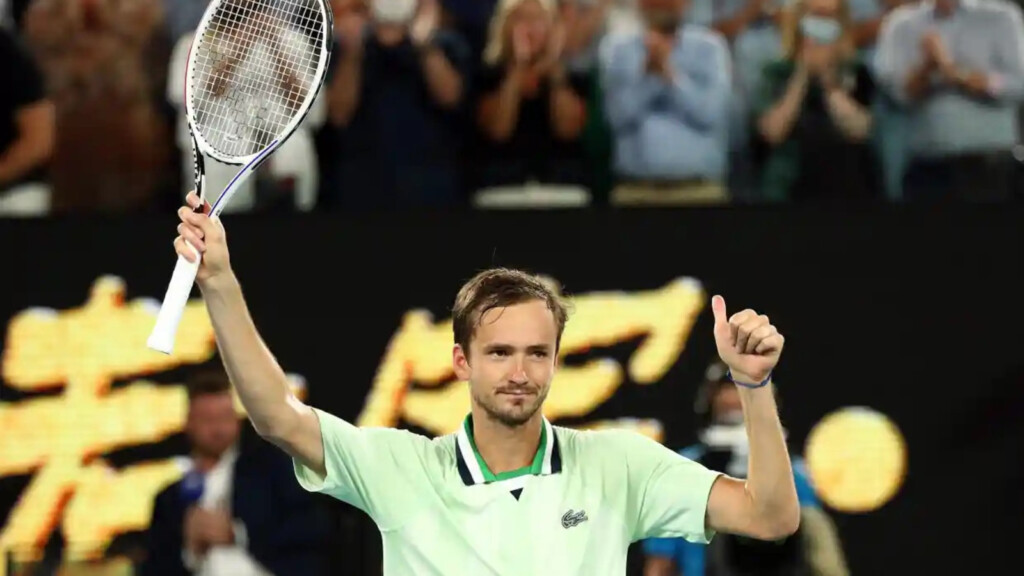 Daniil Medvedev after defeating Stefanos Tsitsipas (Image Credit-Getty Images)