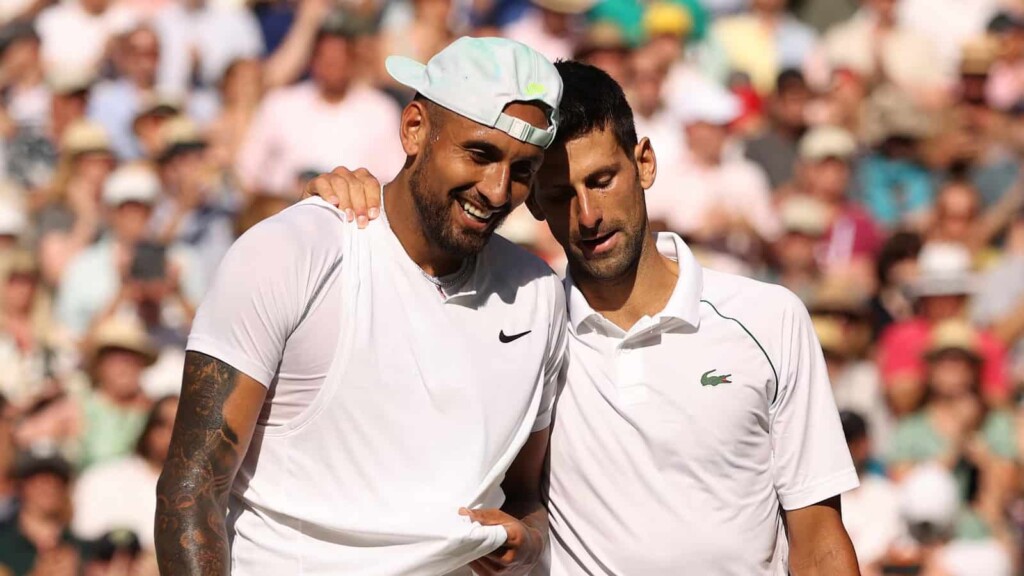 Nick Kyrgios and Novak Djokovic