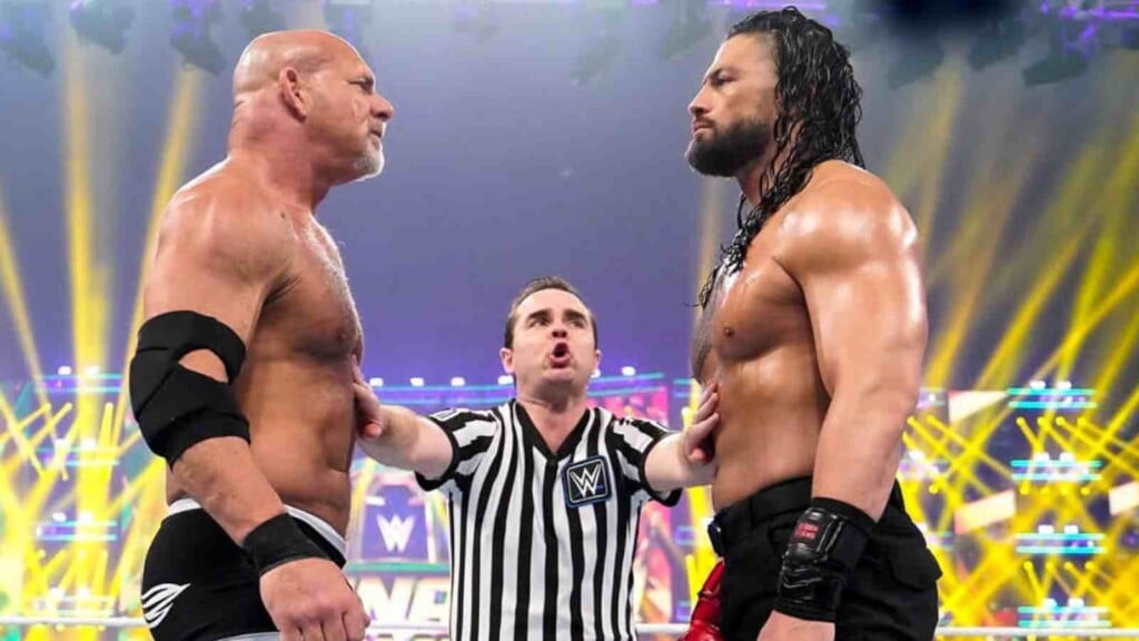 Roman Reigns vs. Goldberg at Elimination Chamber 2022