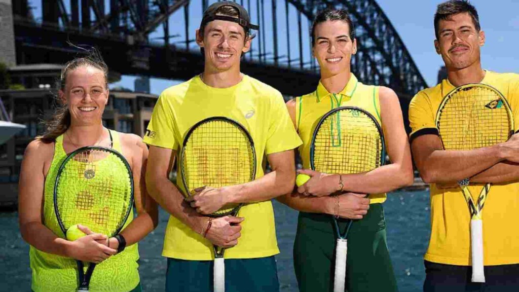 Members of Australian United Cup team (Image Credit: ATP Tour)