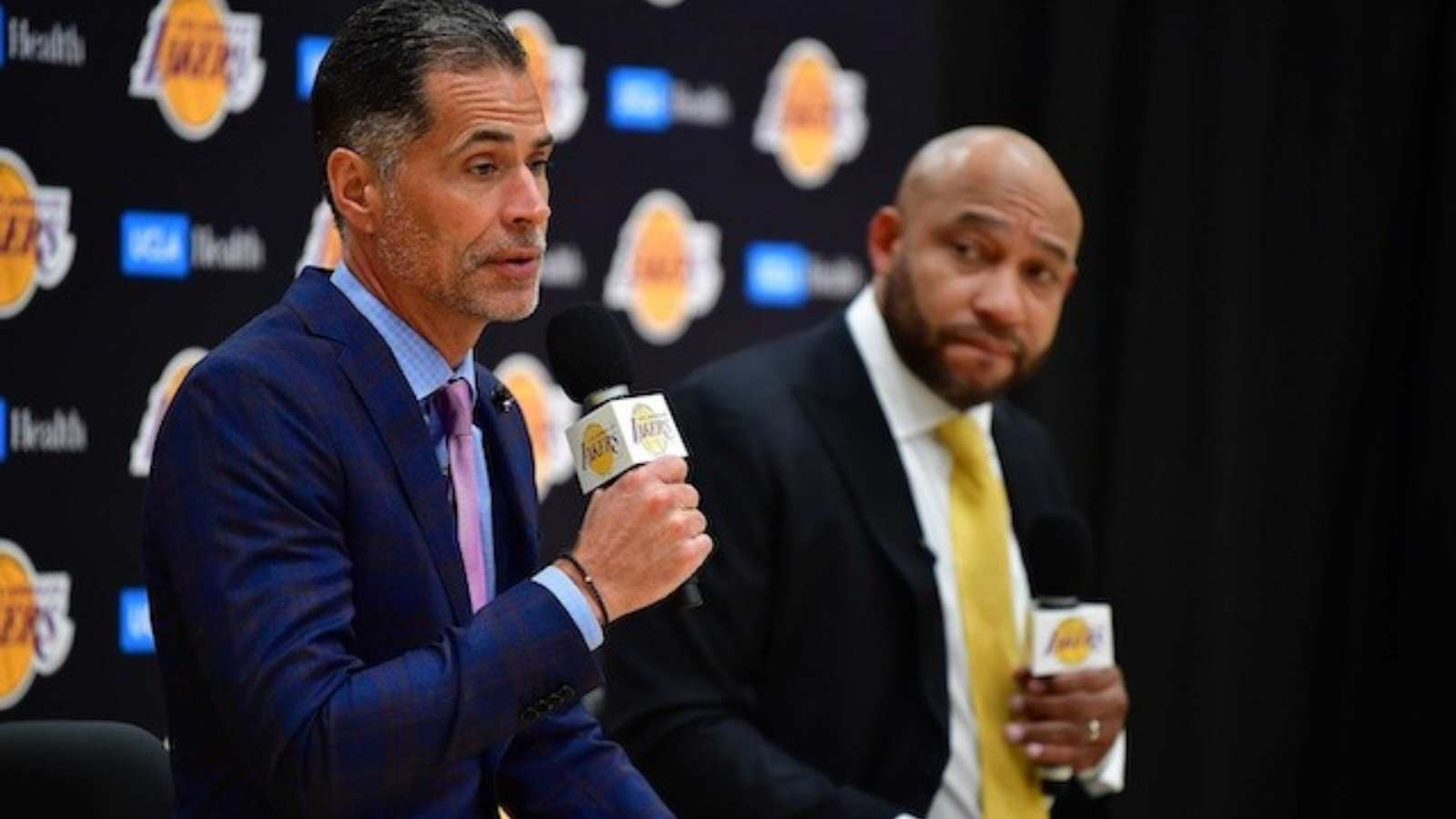 REPORTS: Rob Pelinka and Lakers’ front-office evaluate their trade options to not repeat previous mistakes of win-now situation