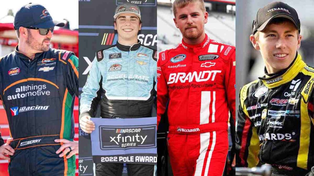 Josh Berry, Sam A. Mayer, Justin Allgaier and, Brandon Jones