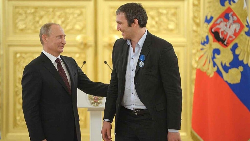 Alex Ovechkin and Putin [Image Credit: Wikimedia Commons]