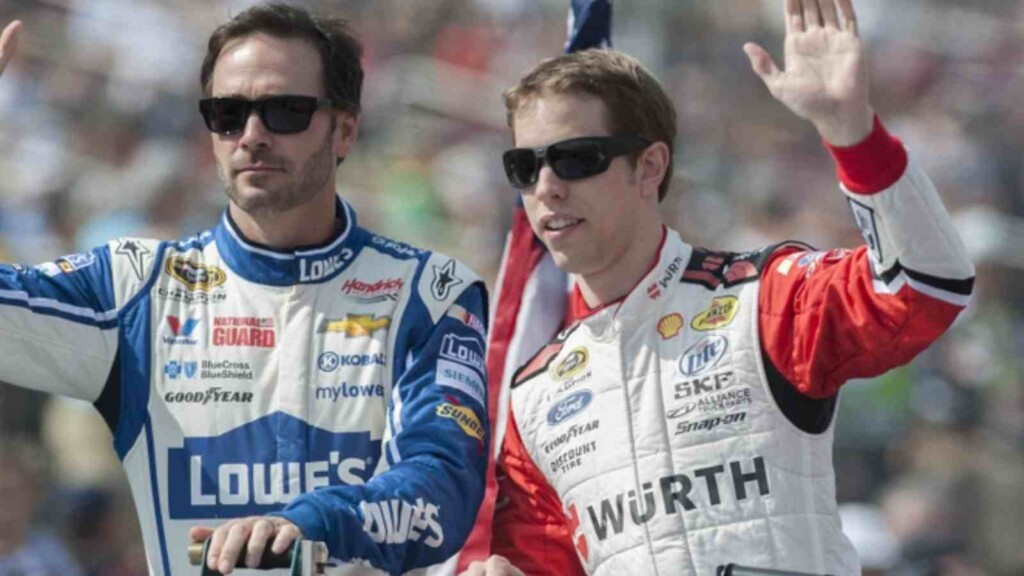 Jimmie Johnson and Brad Keselowski