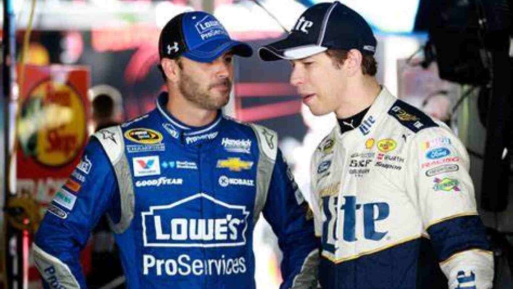 Jimmie Johnson and Brad Keselowski