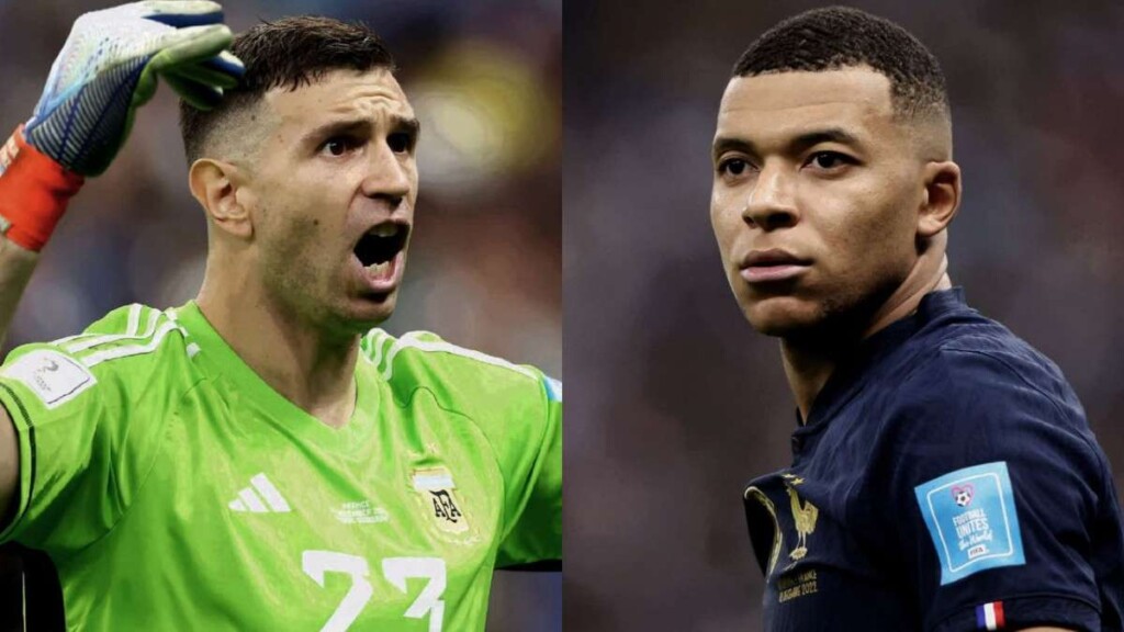 Emiliano Martinez & Kylian Mbappe