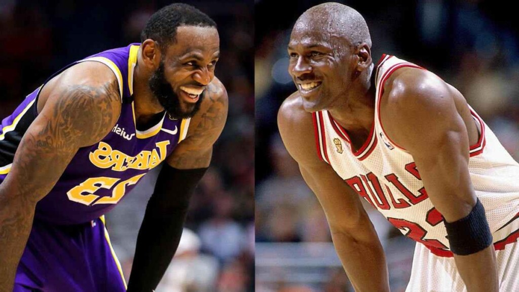 Michael Jordan and LeBron James