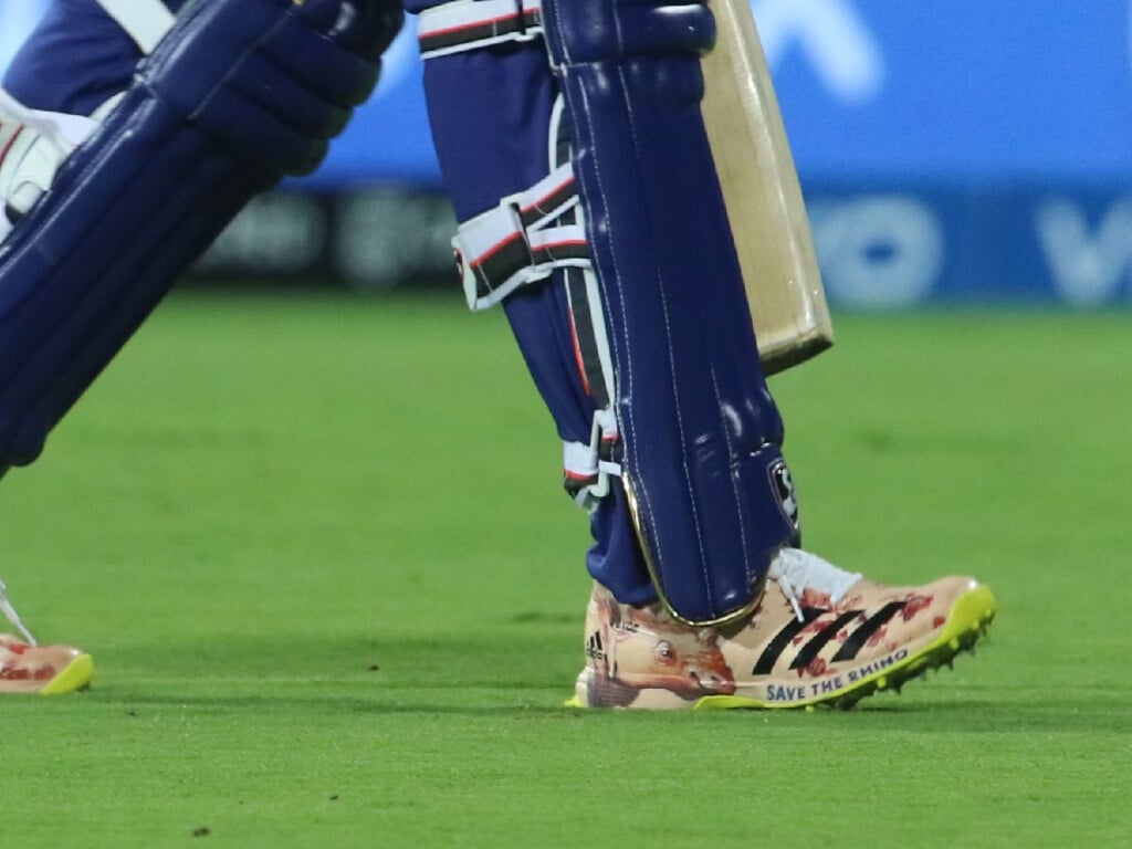 Rohit Sharma save the rhino shoes