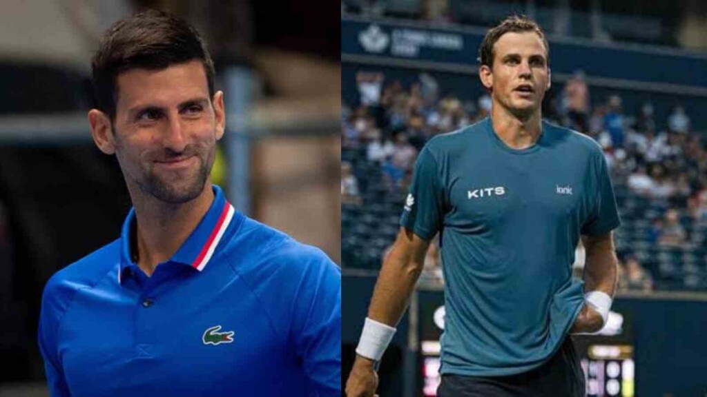 Novak Djokovic and Vasek Pospisil - FirstSportz