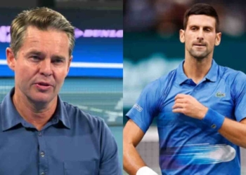 Former Australian player Todd Woodbridge and Novak Djokovic - FirstSportz