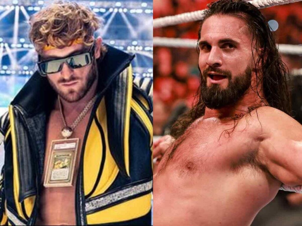 Seth Rollins with Logan Paul 