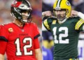 Aaron Rodgers and Tom Brady