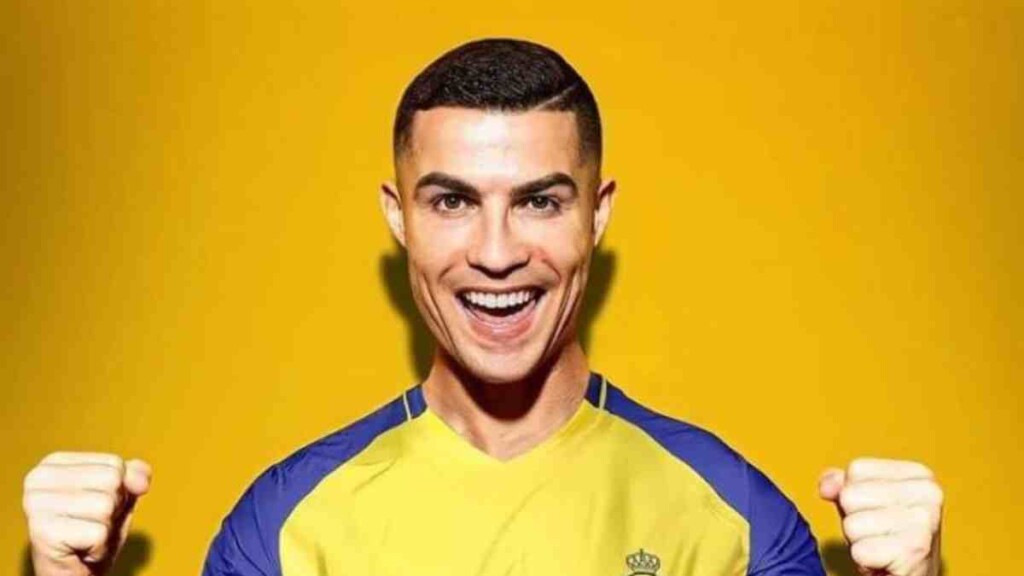 Cristiano Ronaldo after signing for Al Nassr