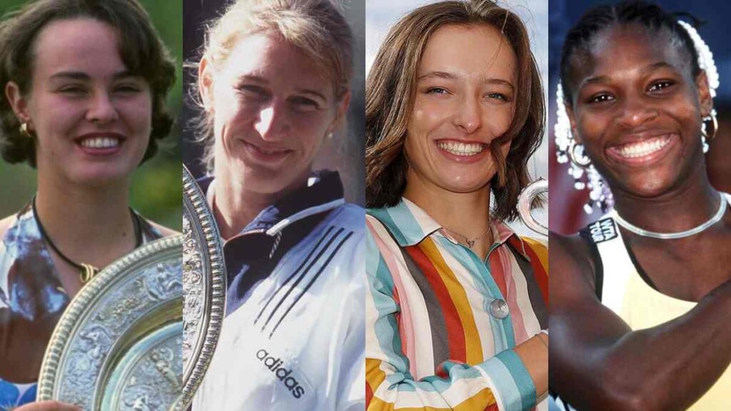 Martina Hingis, Steffi Graf, Iga Swiatek and Serena Williams