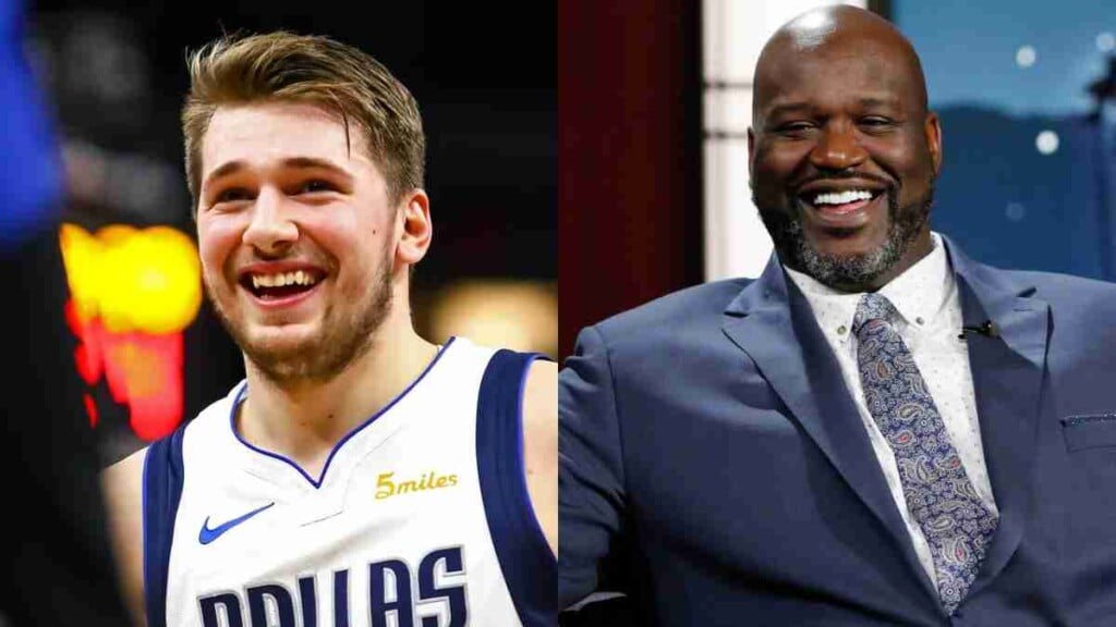 Luka Doncic and Shaquille O'Neal