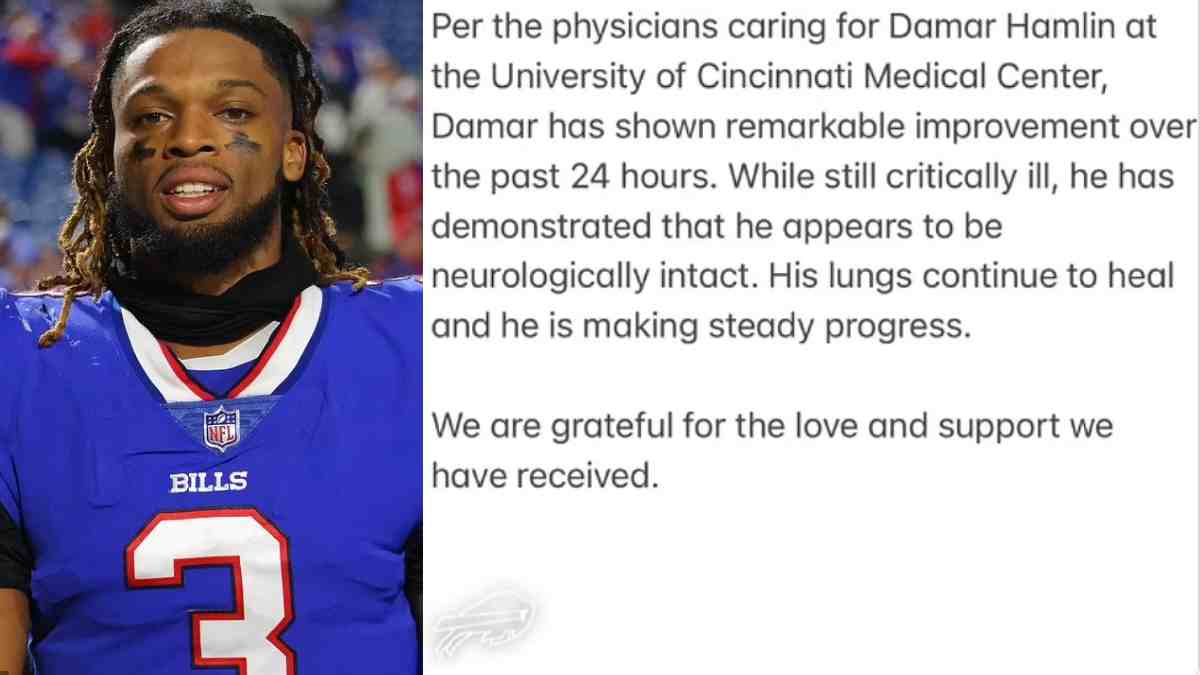 BREAKING: Damar Hamlin finally opens his eyes