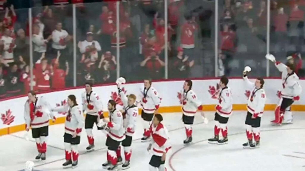 Canada does victory lap [Image Credit: HockeyFeed]