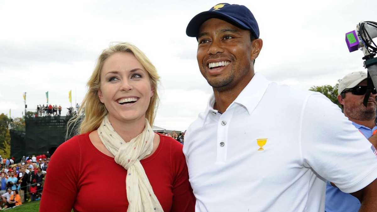 Why did Tiger Woods and the Olympic ski racer Lindsey Vonn break up?