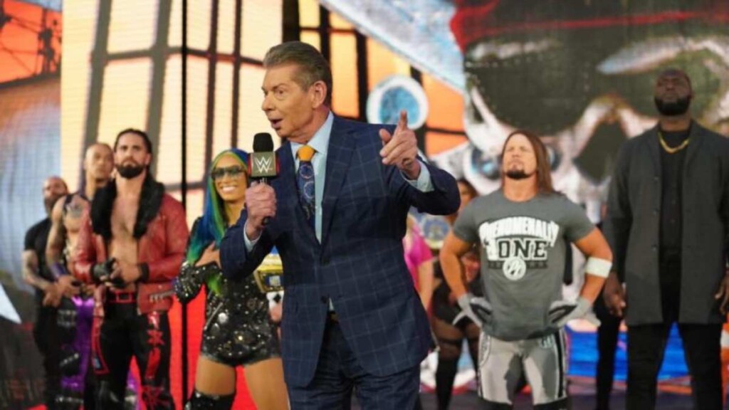 Vince McMahon at WrestleMania 37