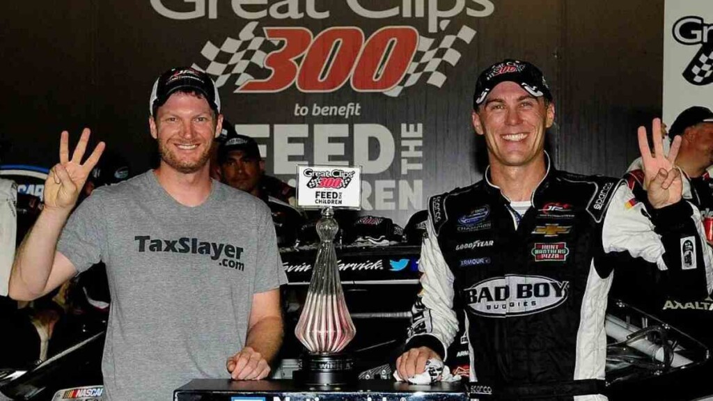 Dale Earnhardt Jr. and Kevin Harvick