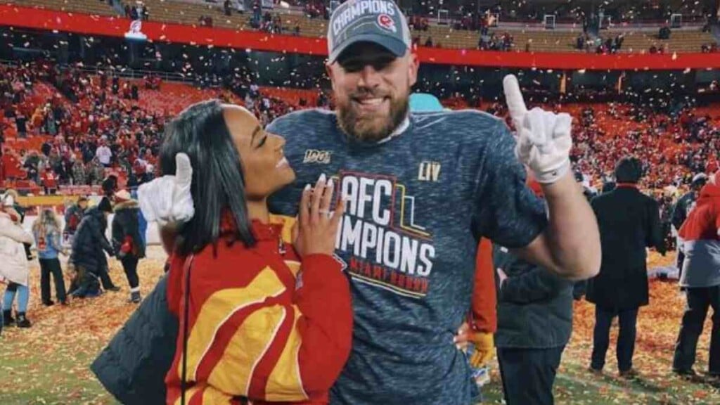 Travis Kelce and Kayla Nicole (Image via POPSUGAR)